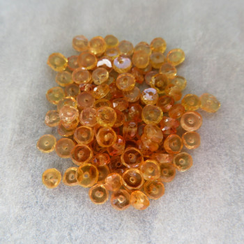 Imperial topaz, ring 3x1.5mm (1pc)