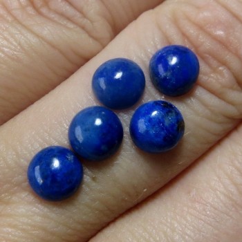 Lapis lazuli kabošon, kulatý 6 mm