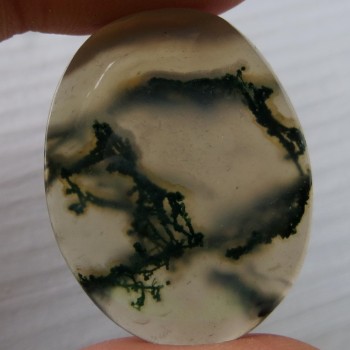 mechový achát moss agate