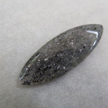 Quartz with Graphite, Graphinit cabochon no.7