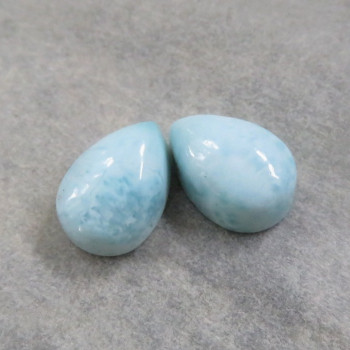 Larimar (9x6mm) pár č.1