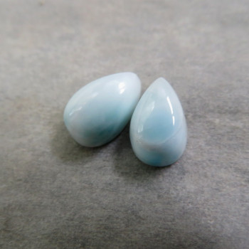 Larimar (7x5mm) pár č.33