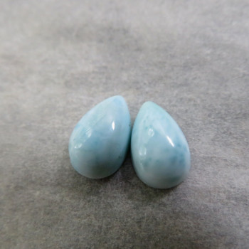 Larimar (7x5mm) pár č.34