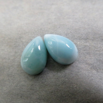 Larimar (7x5mm) pár č.35