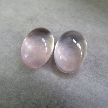 Rose gold, extra clear, pair no. R12