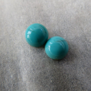 True turquoise, Arizona USA, 5mm - pair no. A4