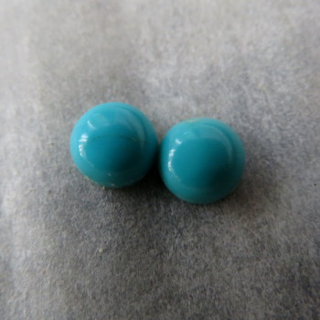 True turquoise, Arizona USA, 5mm - pair no.A6