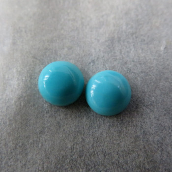 True turquoise, Arizona USA, 5mm - pair no.A9