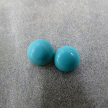 True turquoise, Arizona USA, 5mm - pair no.A17