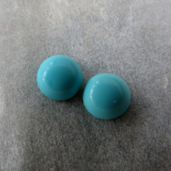 True turquoise, Arizona USA, 5mm - pair no. A20