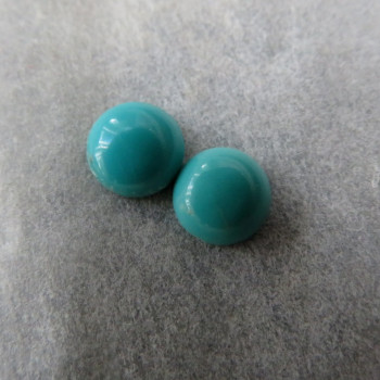 True turquoise, Arizona USA, 5mm - pair no.A21