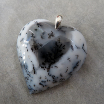 Dendritic opal, pendant No. A5