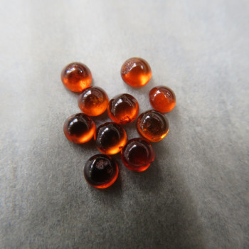 Red-orange garnet hessonite 4mm; II. quality 1 pc