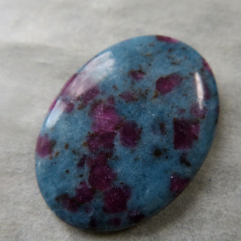 Ruby in kyanite cabochon No. B17