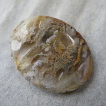 Plume agate USA, cabochon no.3