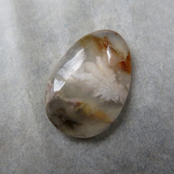 Plume agate USA, cabochon no.12