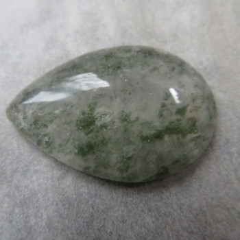 Crystal with Epidote, cabochon no.4