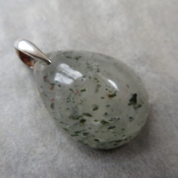 Crystal with Epidote, pendant no.5