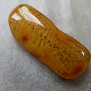 Natural Amber with drawing JK1