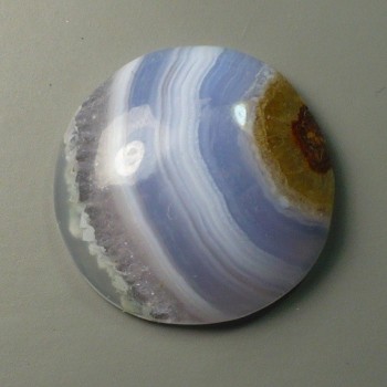 Blue chalcedony Malawi, cabochon no.16 | www.sperkove-kameny.cz