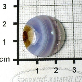 Blue chalcedony Malawi, cabochon no.16 | www.sperkove-kameny.cz