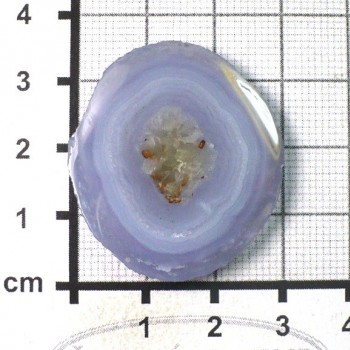 Cut by stalactite, natur kaboshon - blue chalcedony no.14 | www.sperkove-kameny.cz