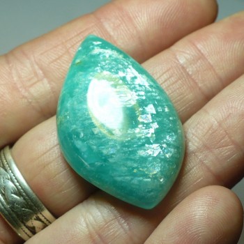 Amazonite, Russia, cabochon no.14 | www.sperkove-kameny.cz