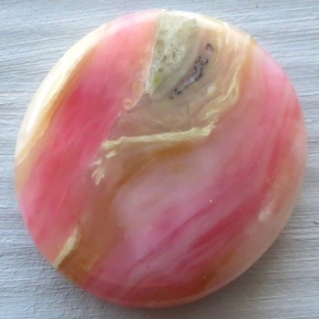 Růžový opál Peru, kabošon č. A 1| www.sperkove-kameny.cz