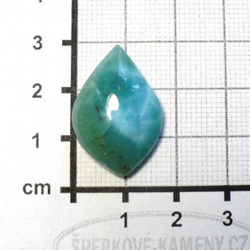 Larimar kabošon č.35| šperkové-kameny.cz