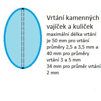 Vrtání kamenných vajíček a kamenných koulí